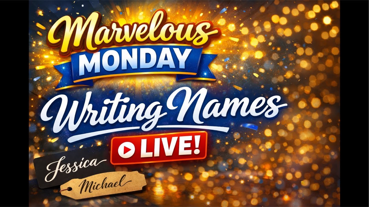 Замечательный понедельник! Пишем имена в прямом эфире!