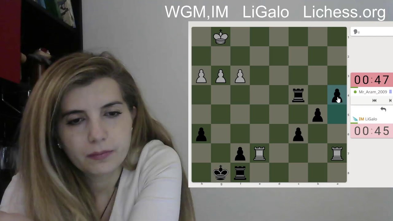 Live Chess Stream in English on lichess.org | WGM IM Lilit Galojan | Lichess.org