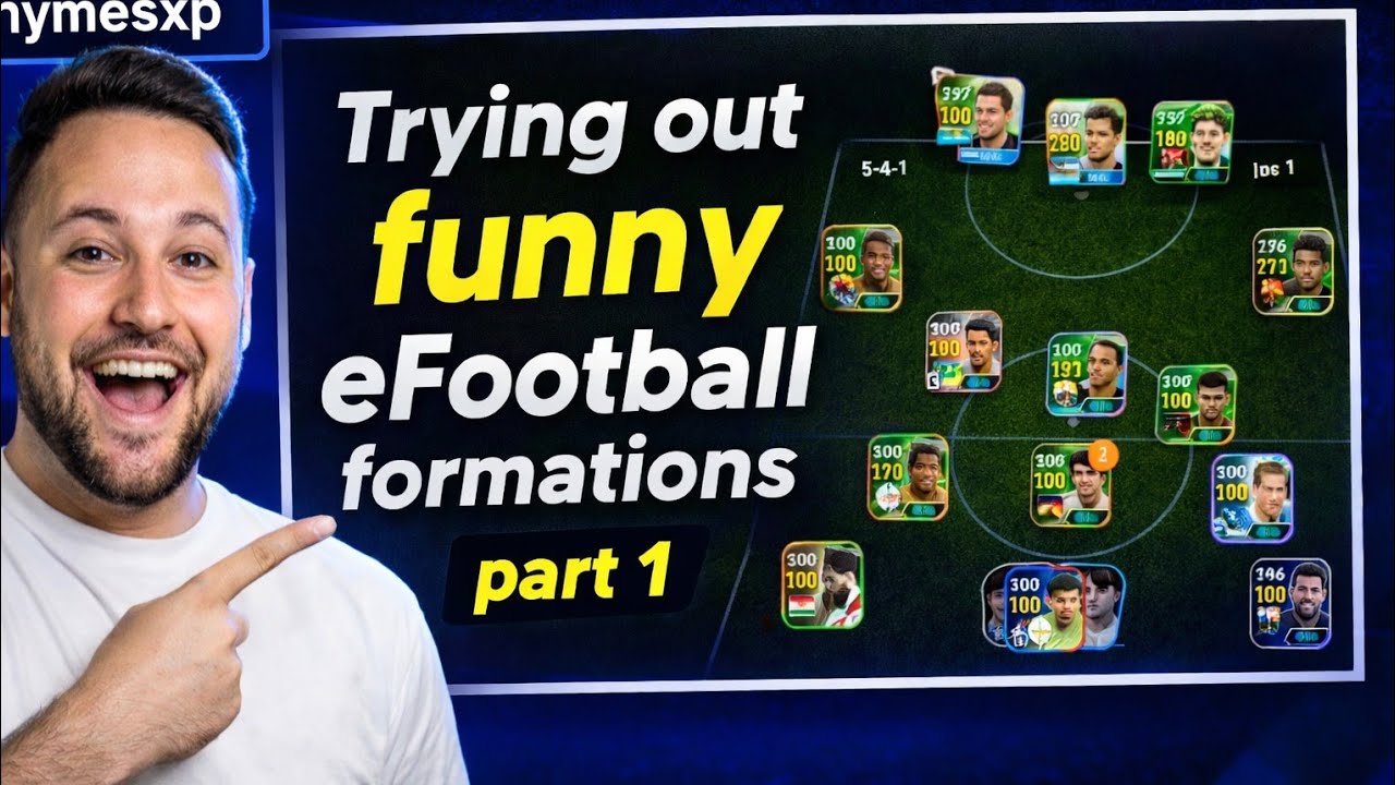 ......Trying out funny efootball formations part1.....
