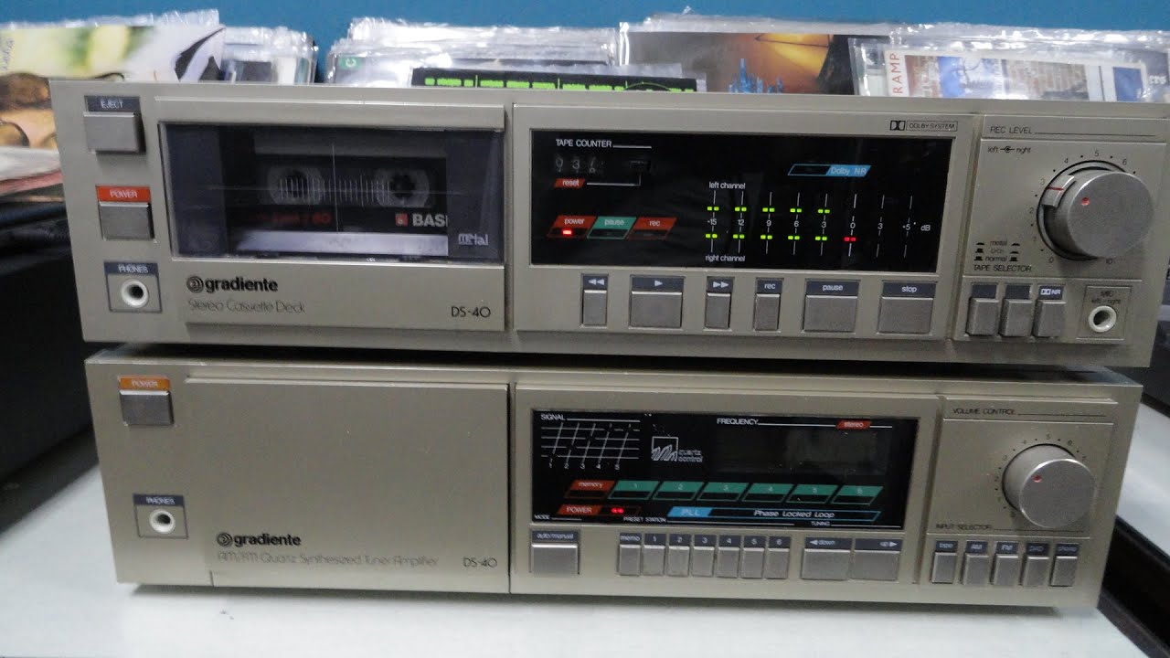 O Rei do Som - Receiver + Tape Deck Gradiente DS-40