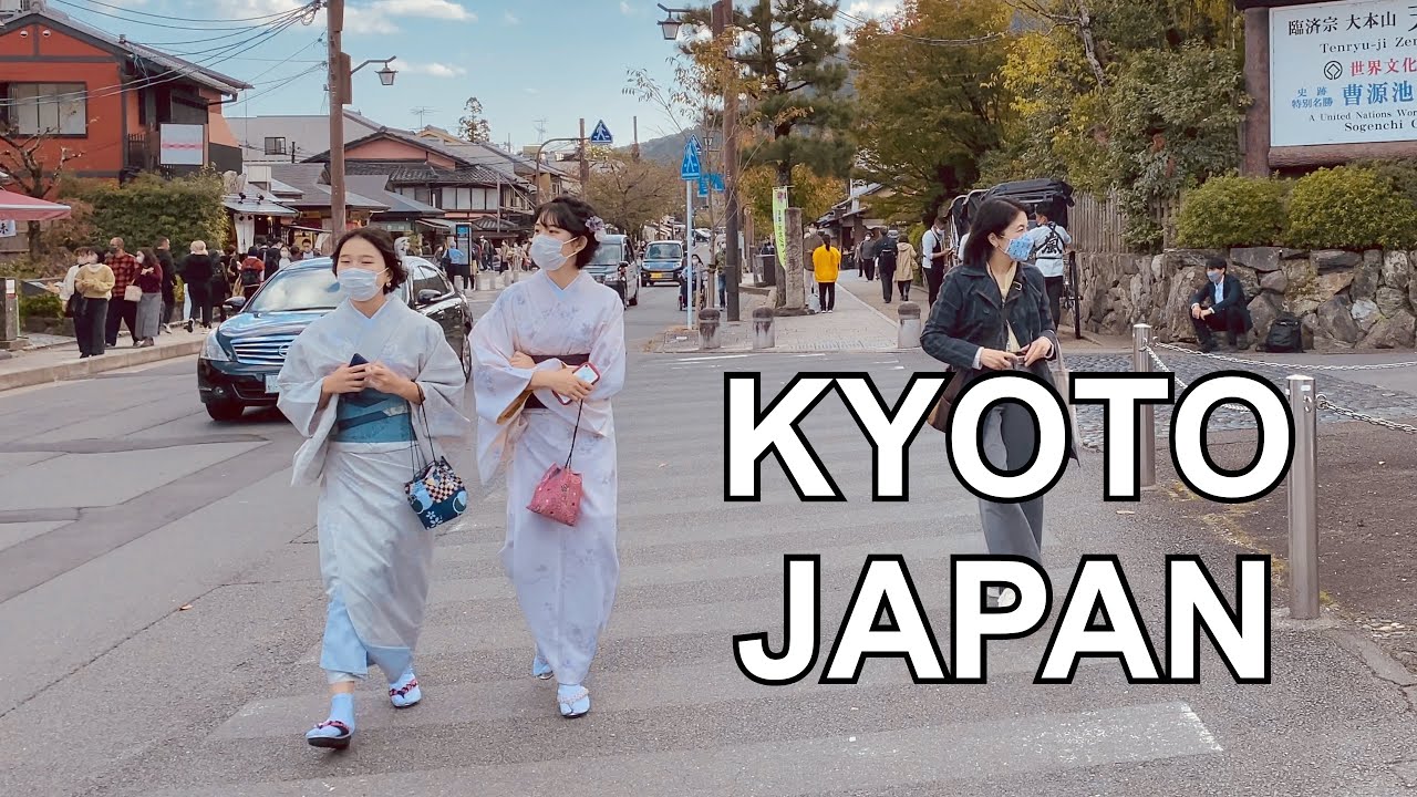4K KYOTO JAPAN - Kyoto Arashiyama Shopping Street Walking Tour | 京都嵐山 2021