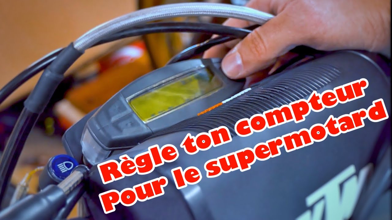 TUTO MECA : COMMENT REGLER SONT COMPTEUR POUR UN SUPERMOTARD ( HUSQVARNA KTM HUSABERG )
