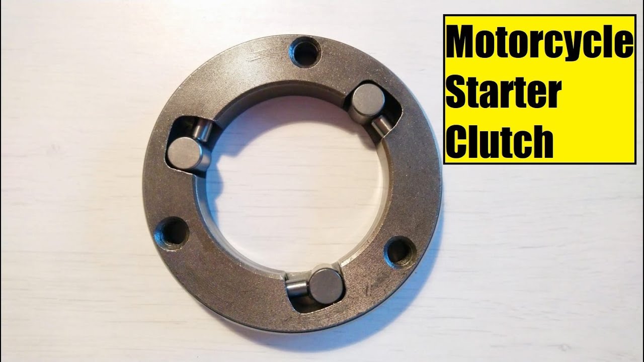 How a starter clutch works in a motorcycle engine