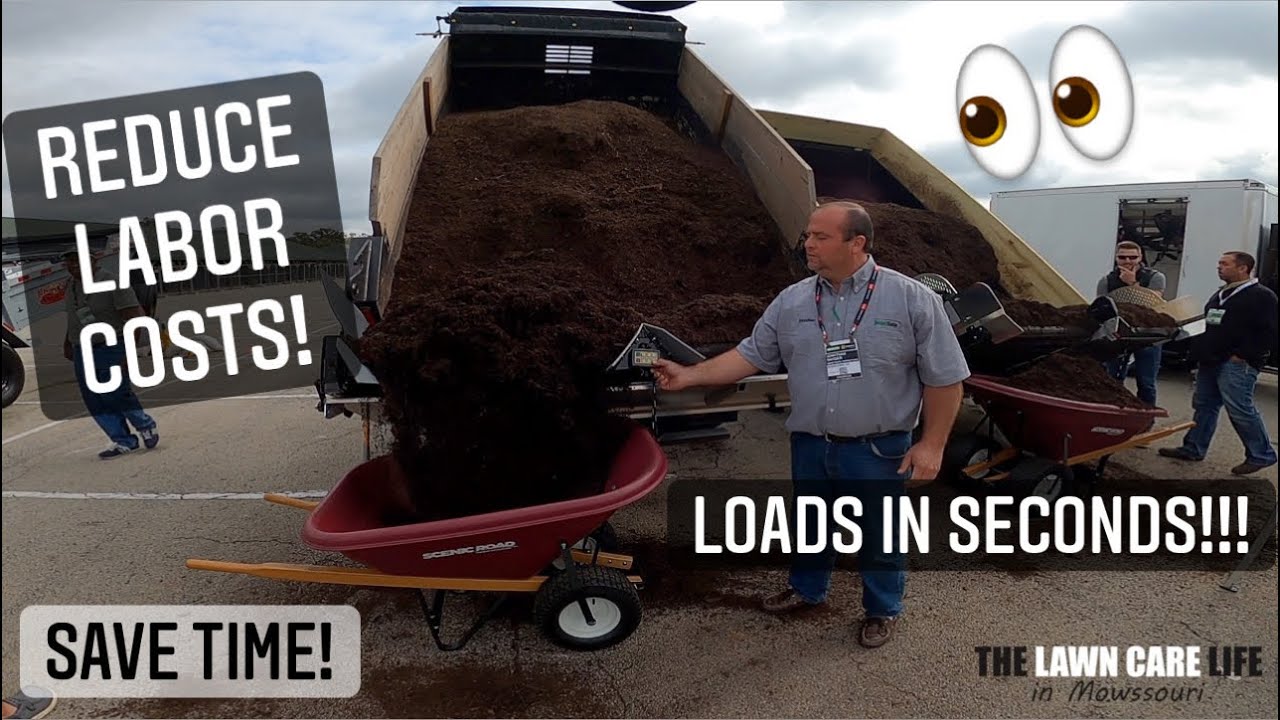 Fill Your Wheel Barrow (in 5 seconds) with Mulch/Dirt/Stone using the SmartGate Conveyors!