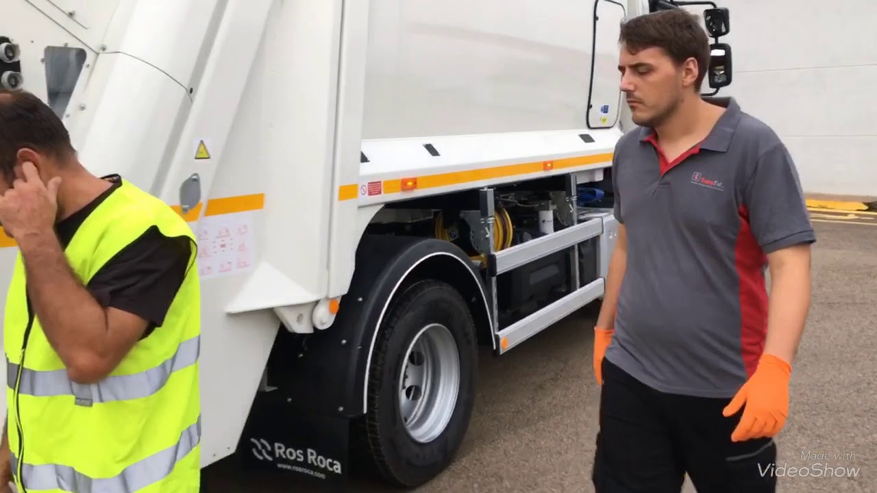 Transtel con su Volvo FE320 recolector de carga trasera. Cuarto capítulo