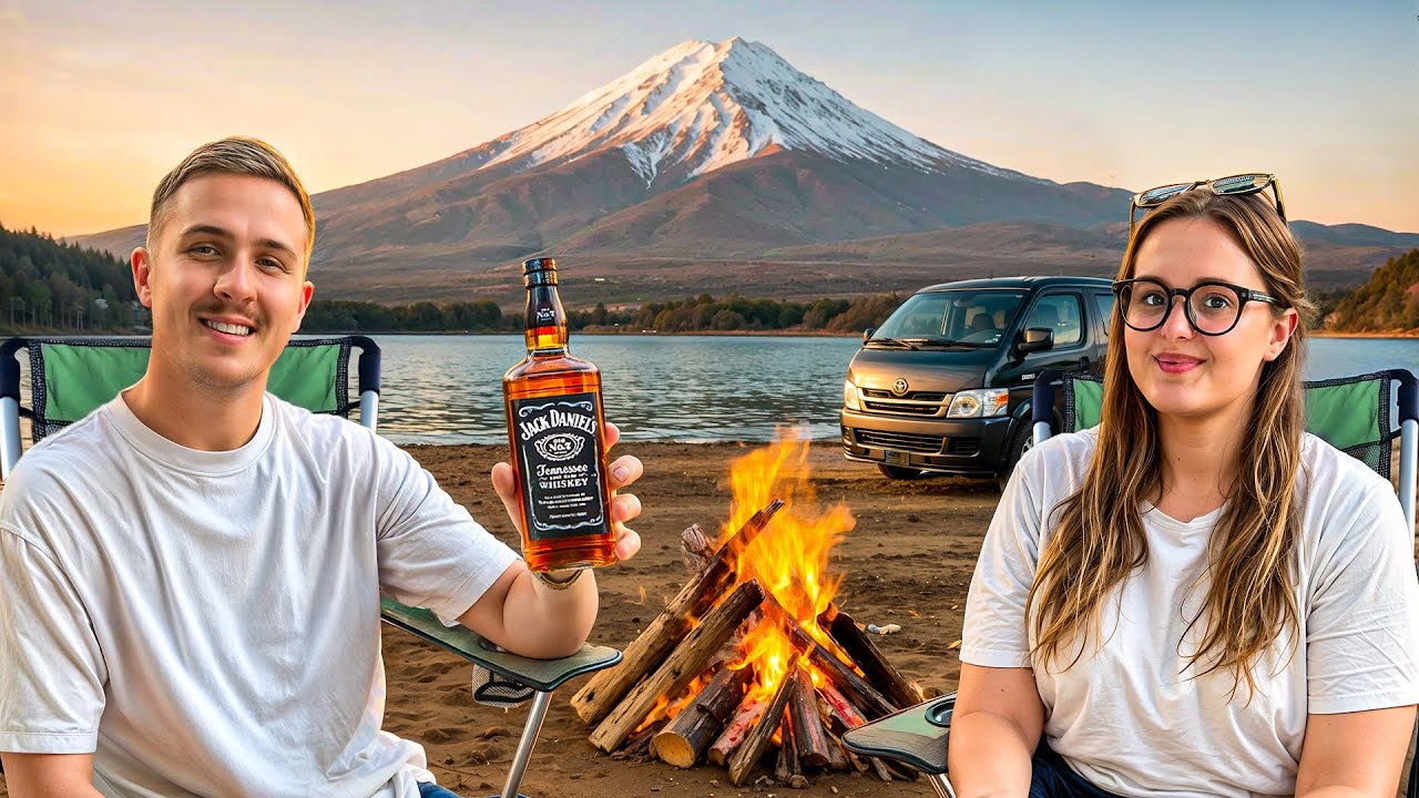 We Camped at Japan’s Incredible Mt Fuji Lake 🇯🇵 (Japan Road Trip)