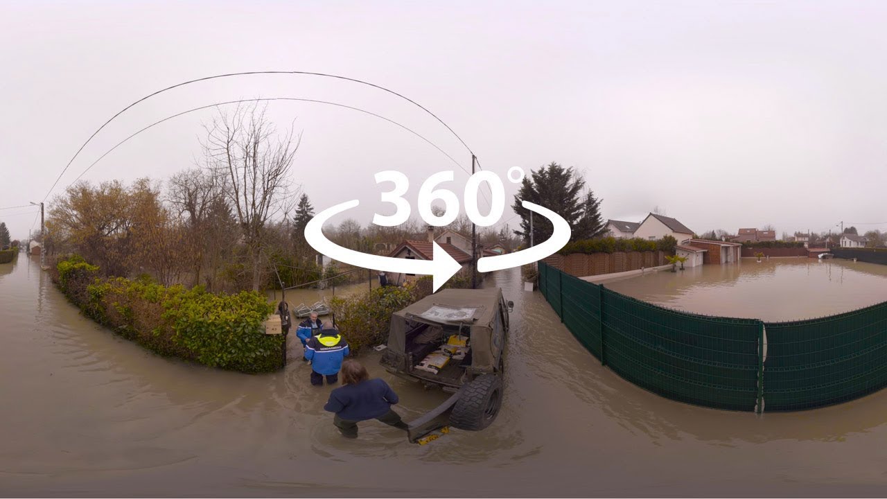 Inondations : les naufragés d’Esbly - vidéo 360