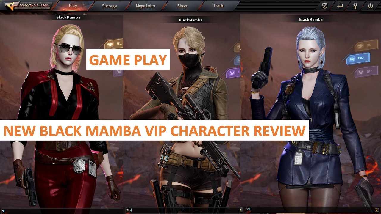 NEW BLACK MAMBA VIP CHARACTER REVIEW CROSSFIRE PH