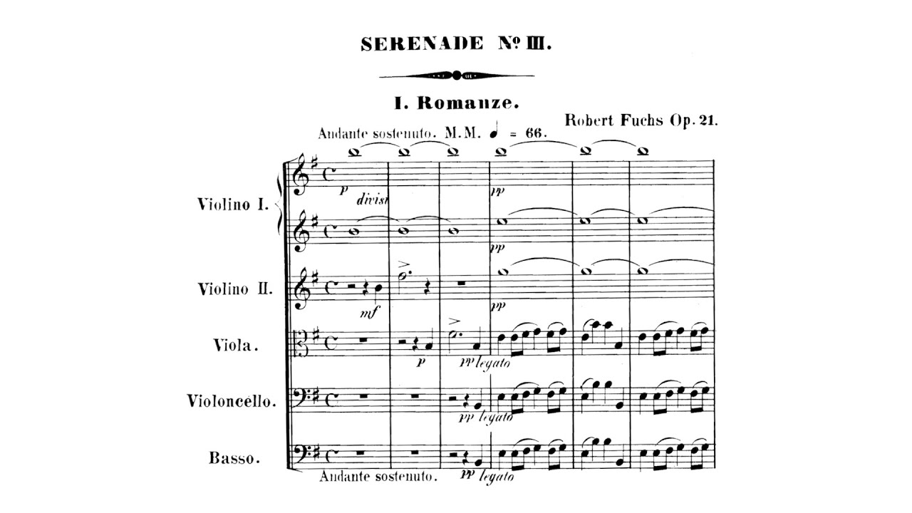 Robert Fuchs – Serenade No.3, in E minor