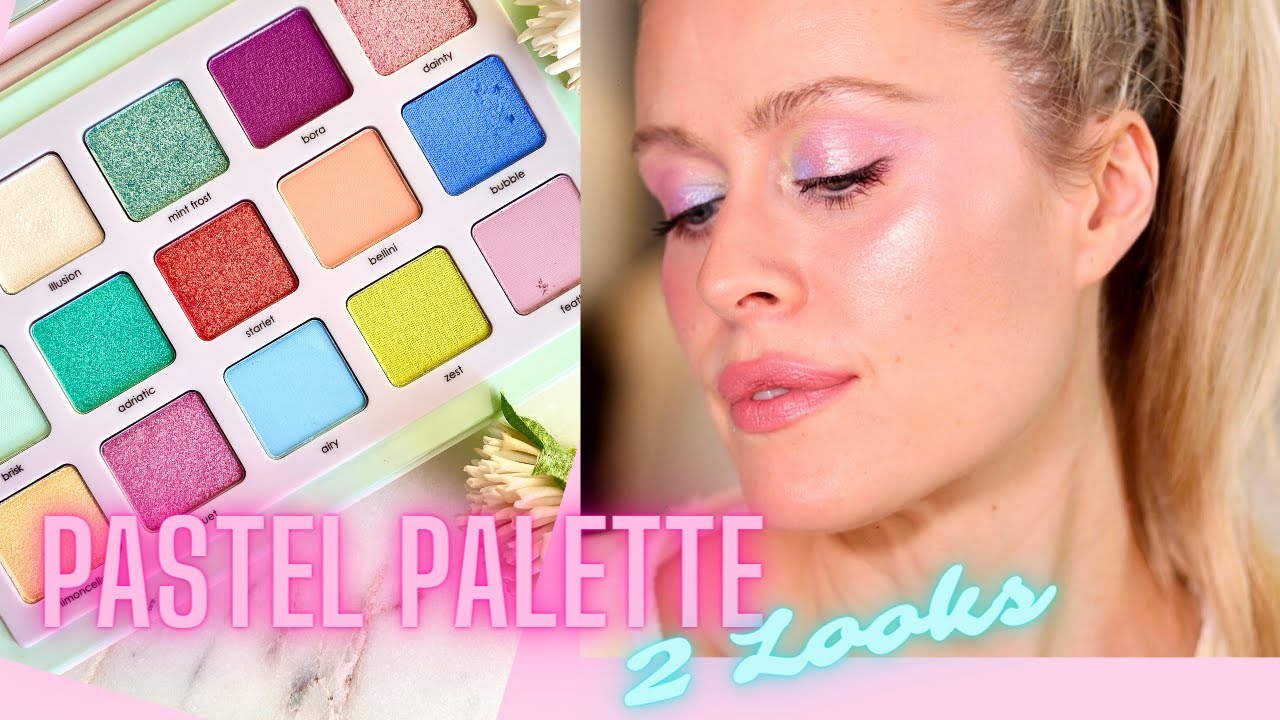 NATASHA DENONA PASTEL PALETTE || Swatches and TWO Looks!  || Wow, wow, wow!!!!! 💕