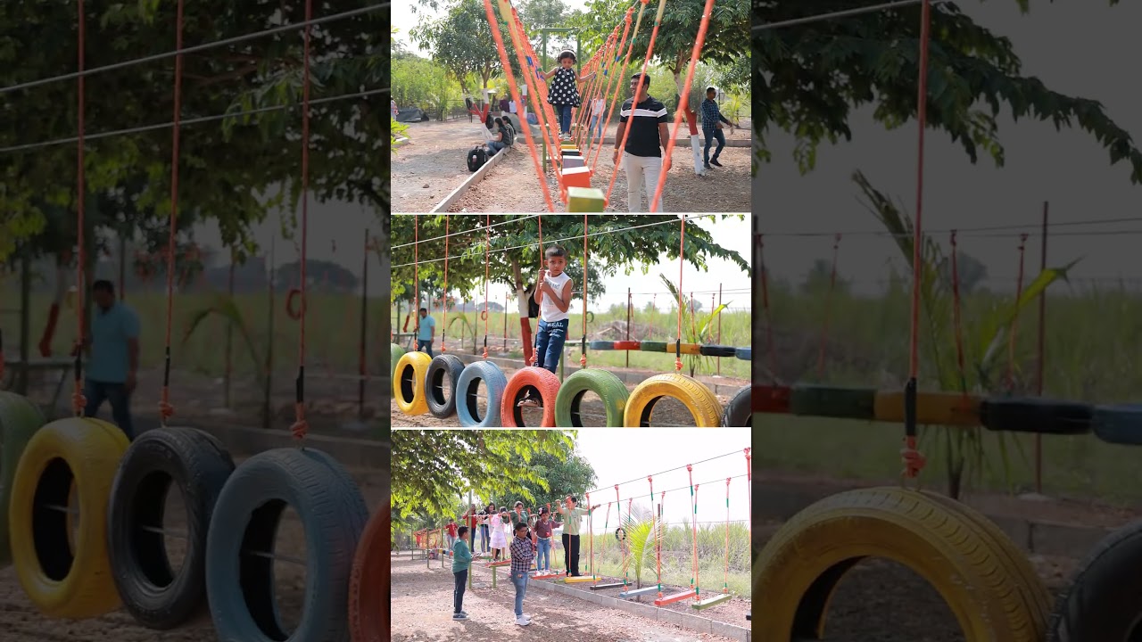 Kids Play Area at Aroha Srushti Farms #picnicspotnearpune #kidsactivities #onedaytrip #agrotourism