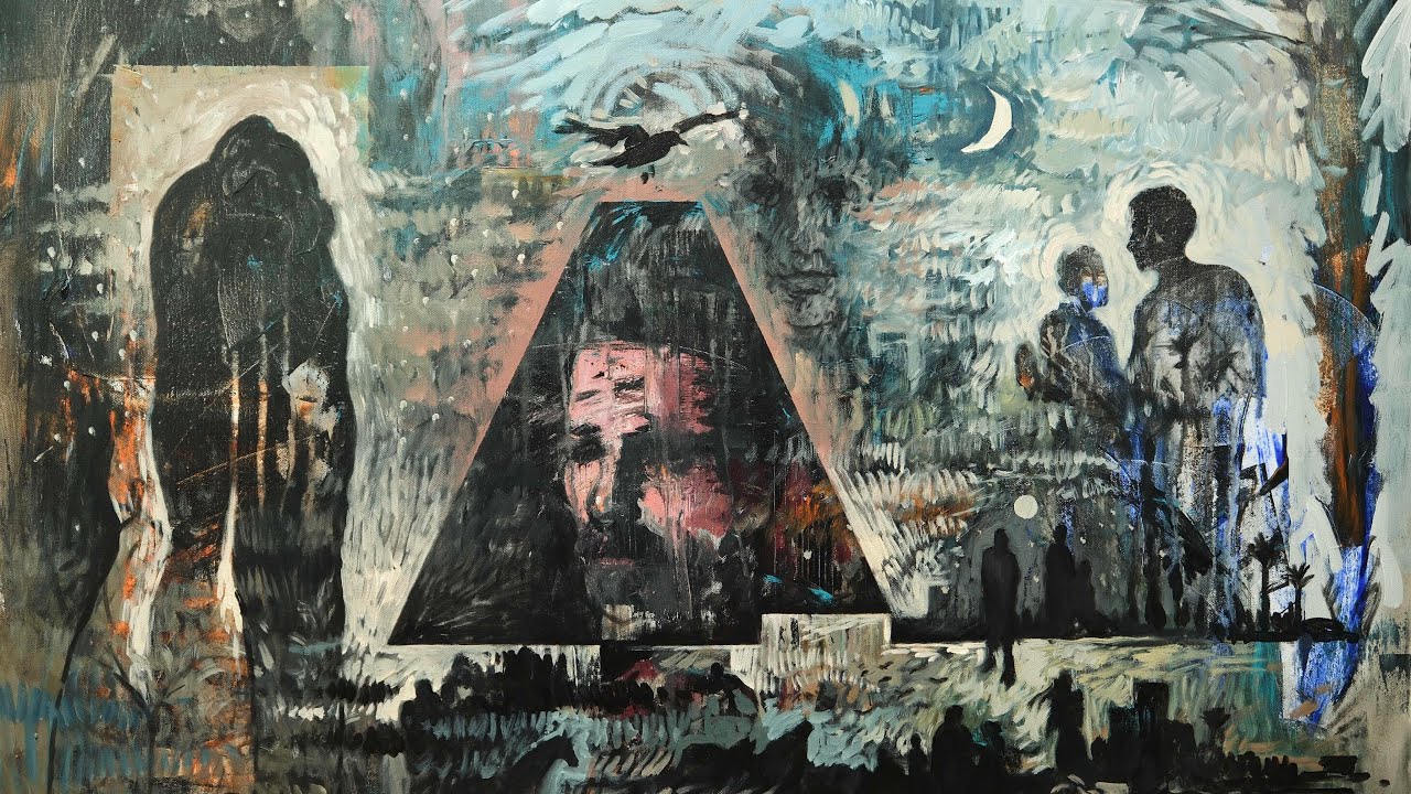 رسم لوحة بألوان الأكريليك