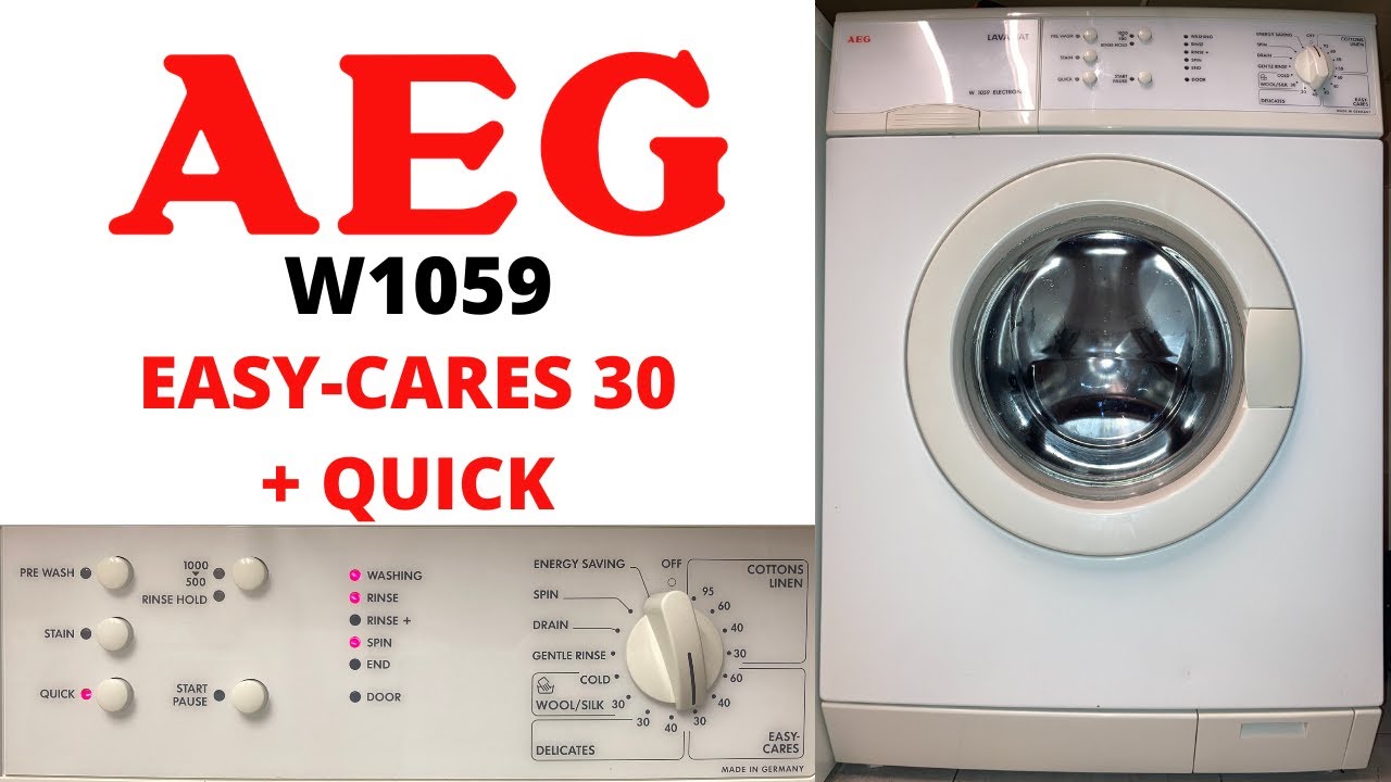 AEG Lavamat W1059 Electronic Washing Machine - Easy-Cares 30 + Quick