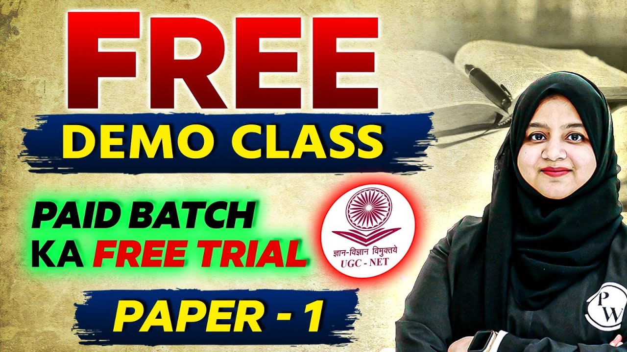 UGC NET 2024 : Teaching Aptitude for UGC NET Paper 1 | Free Demo Class