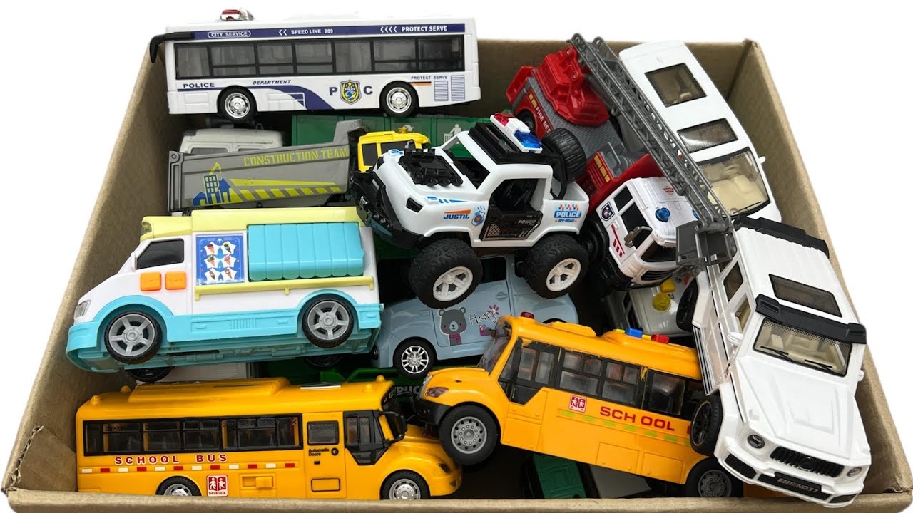 Toy Cars for Toddlers Running on the Board | Car Toys Collection