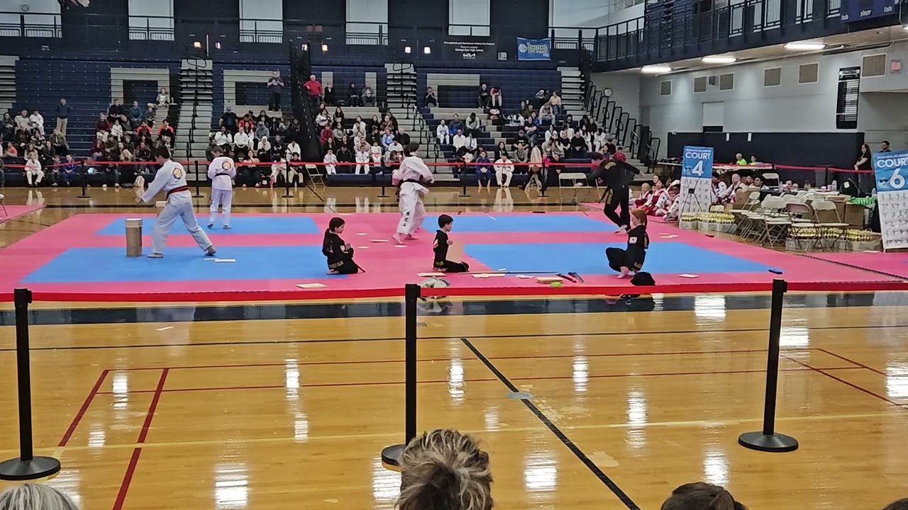 PYMA Demonstration Team Show (Gabriella, Nicholas, & Angela) at the CMA Open Tae Kwon Do Tournament