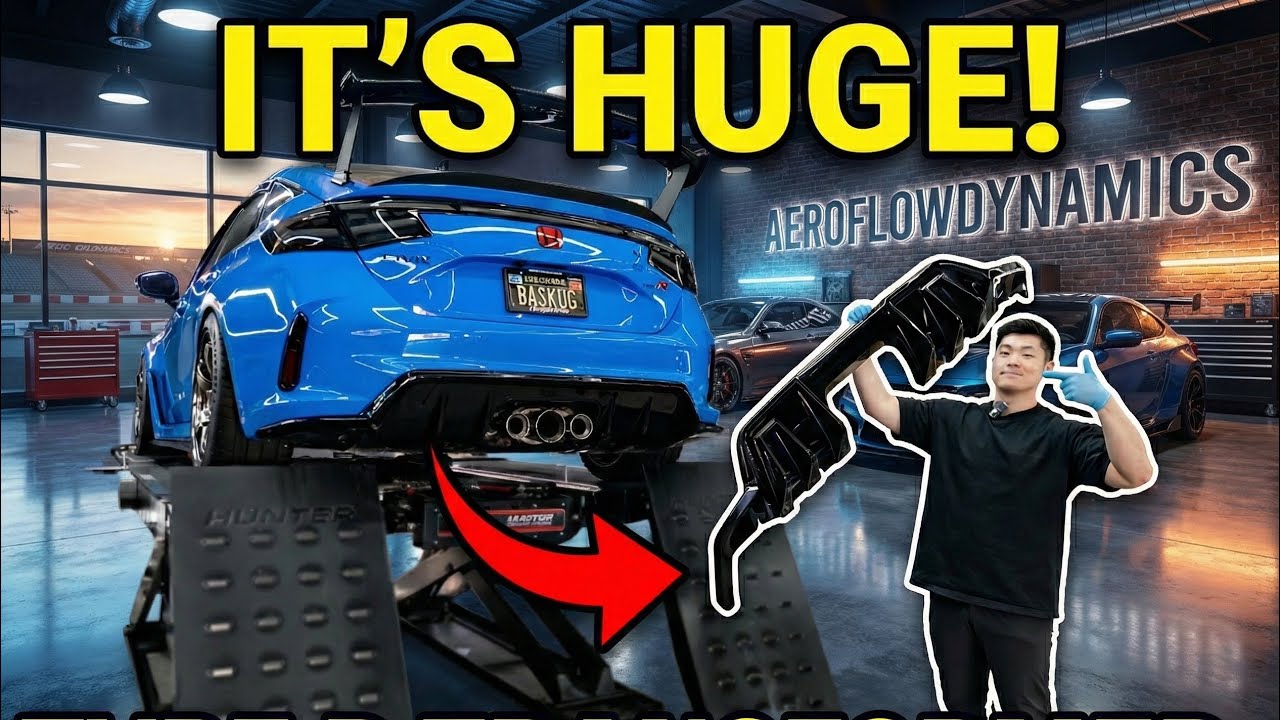 Агрессивный диффузор на моей Honda Civic FL5 Type R!