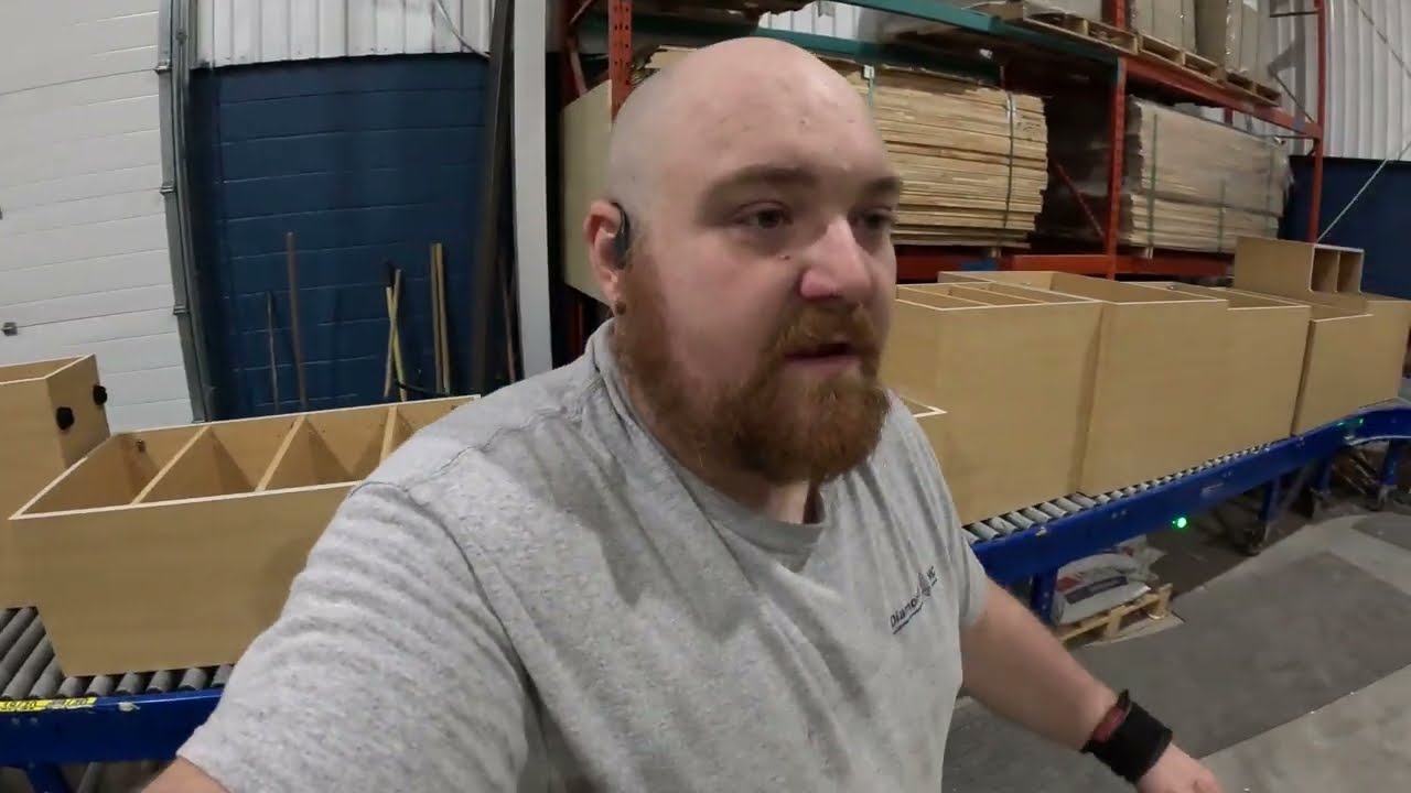 Trying to finish production while machines get unpacked