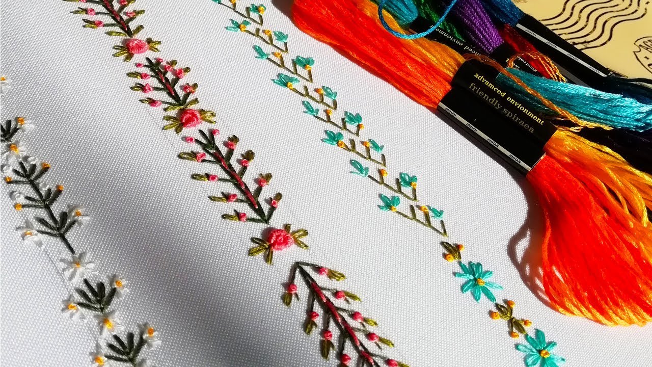 Hand Embroidery |Decorative stitches| Декоративные швы