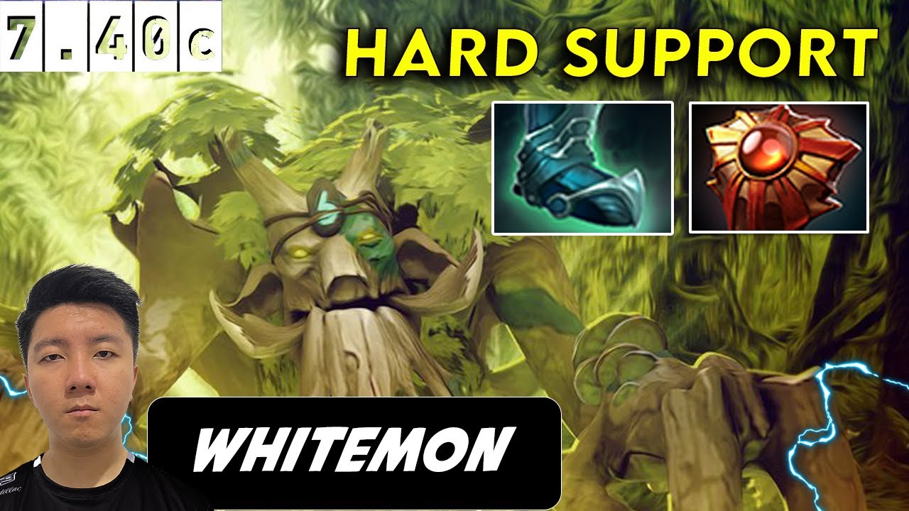Whitemon Treant Protector Hard Support - Dota 2 Patch 7.40c Pro Player Full gameplay