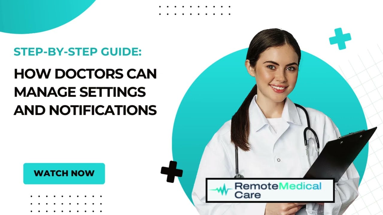 Doctor - How doctors can manage settings and notifications