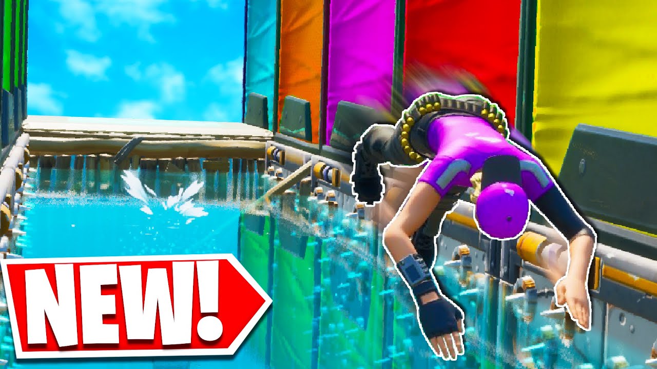 This YOUTUBER Deathrun Has A SUPER UNIQUE SWIMMING Level... (Fortnite Creative)