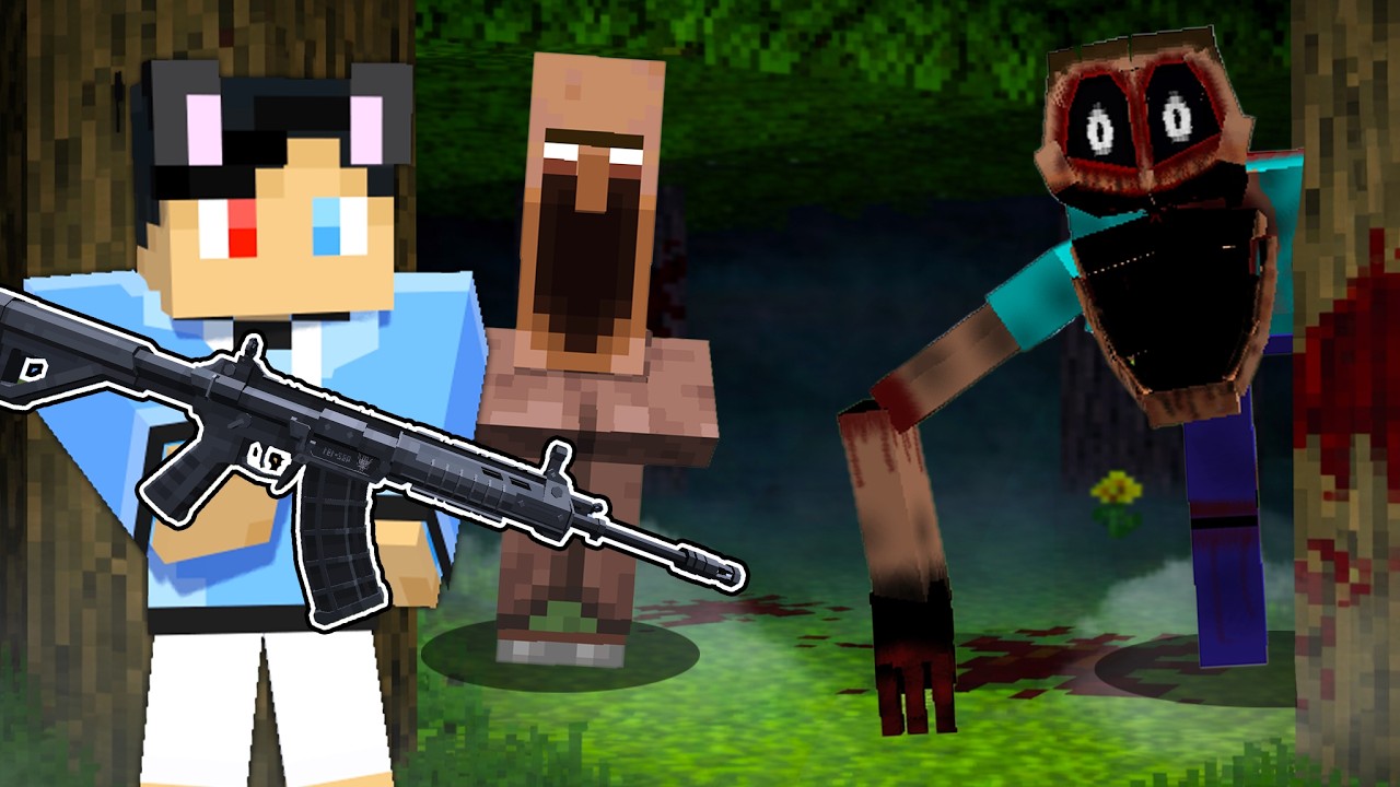 Guns vs Every Horror Mods in Minecraft