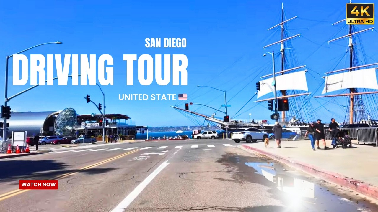 Downtown San Diego 4K Driving Tour | From Downtown to Hillcrest