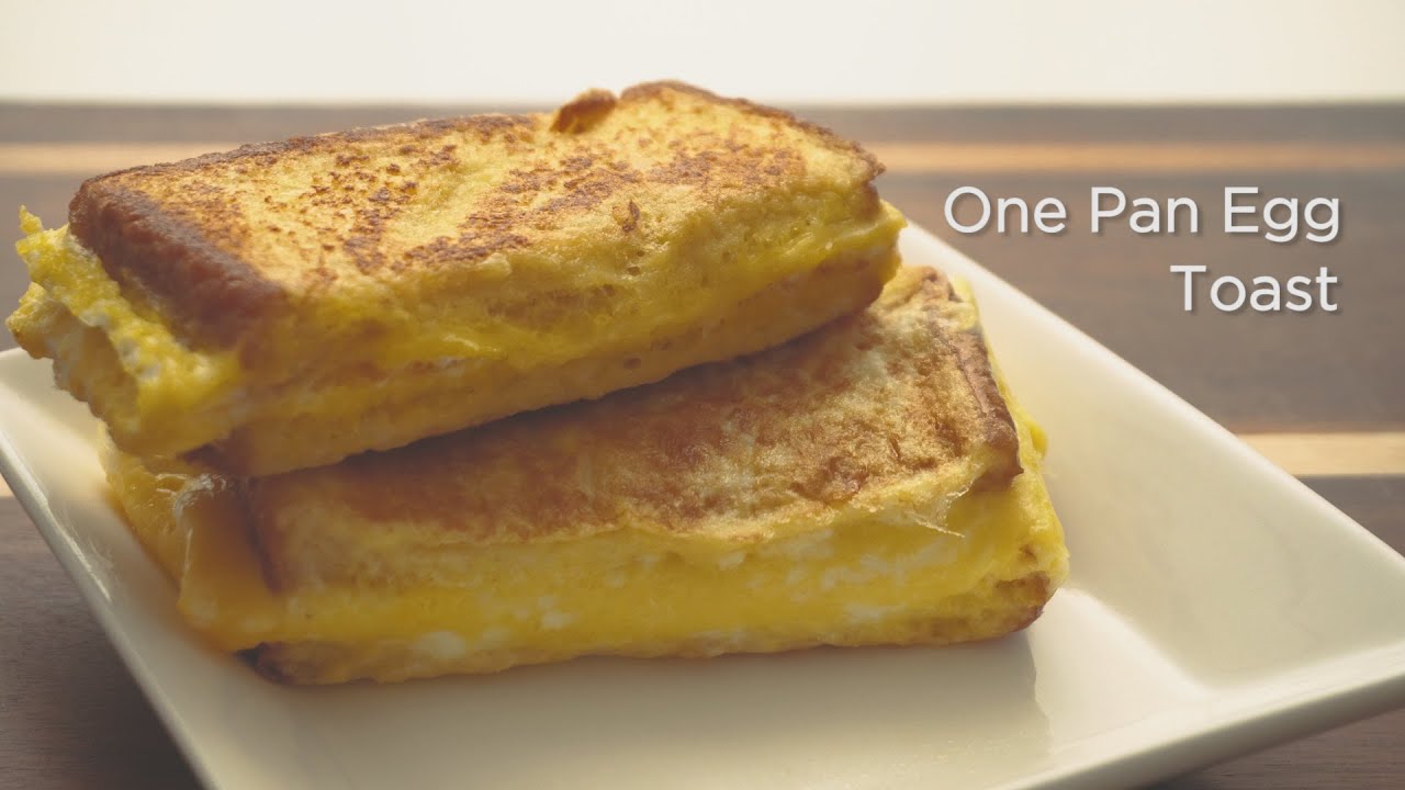 One Pan Egg Toast - How to Make Korean One Pan Egg Toast