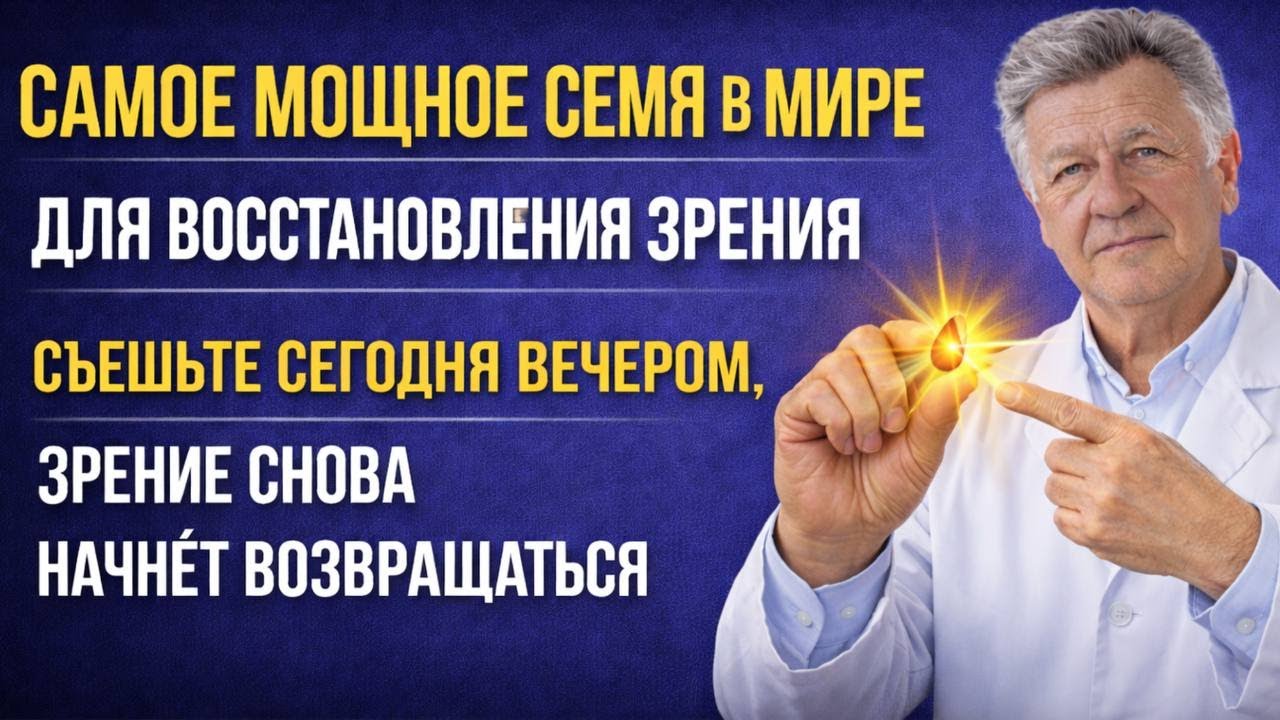 Съешь это семя — и зрение вернётся! Даже офтальмологи об этом не знают