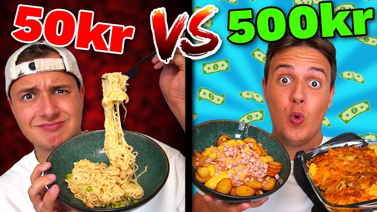 50 vs 500 KR T&Oslash;MMERM&AElig;NDSMAD!