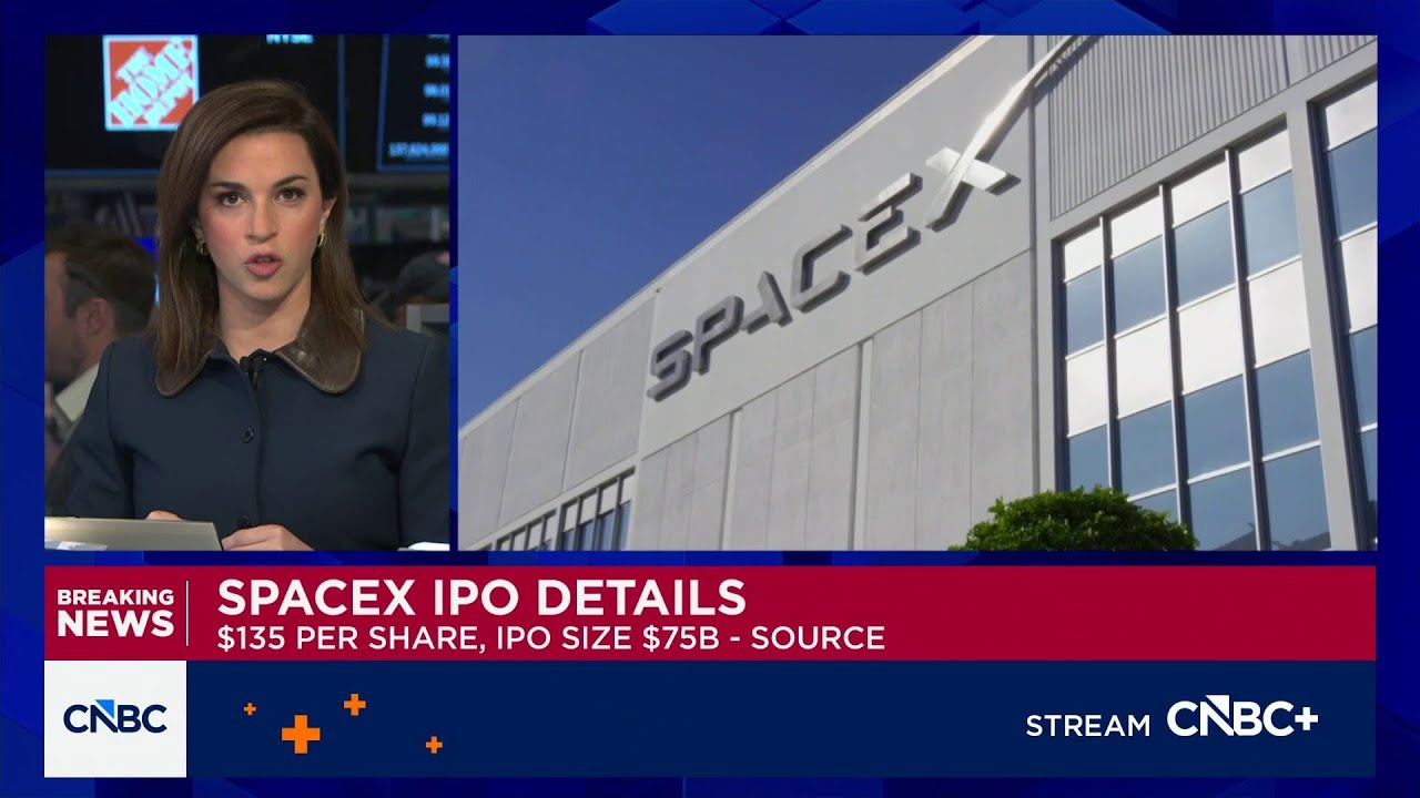 SpaceX планирует установить фиксированную цену IPO в 135 долларов при оценке в 1,75 триллиона дол...
