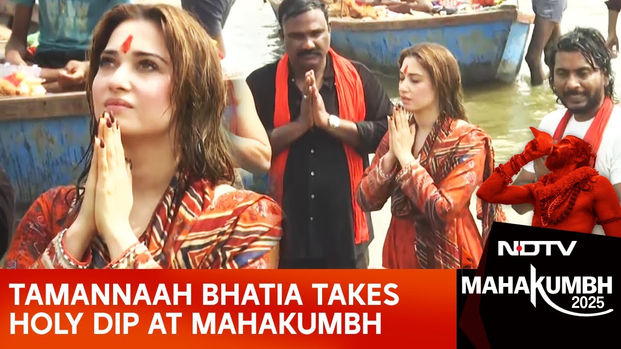 Maha Kumbh 2025 | Tamannaah Bhatia Takes Holy Dip At Mahakumbh In Prayagraj
