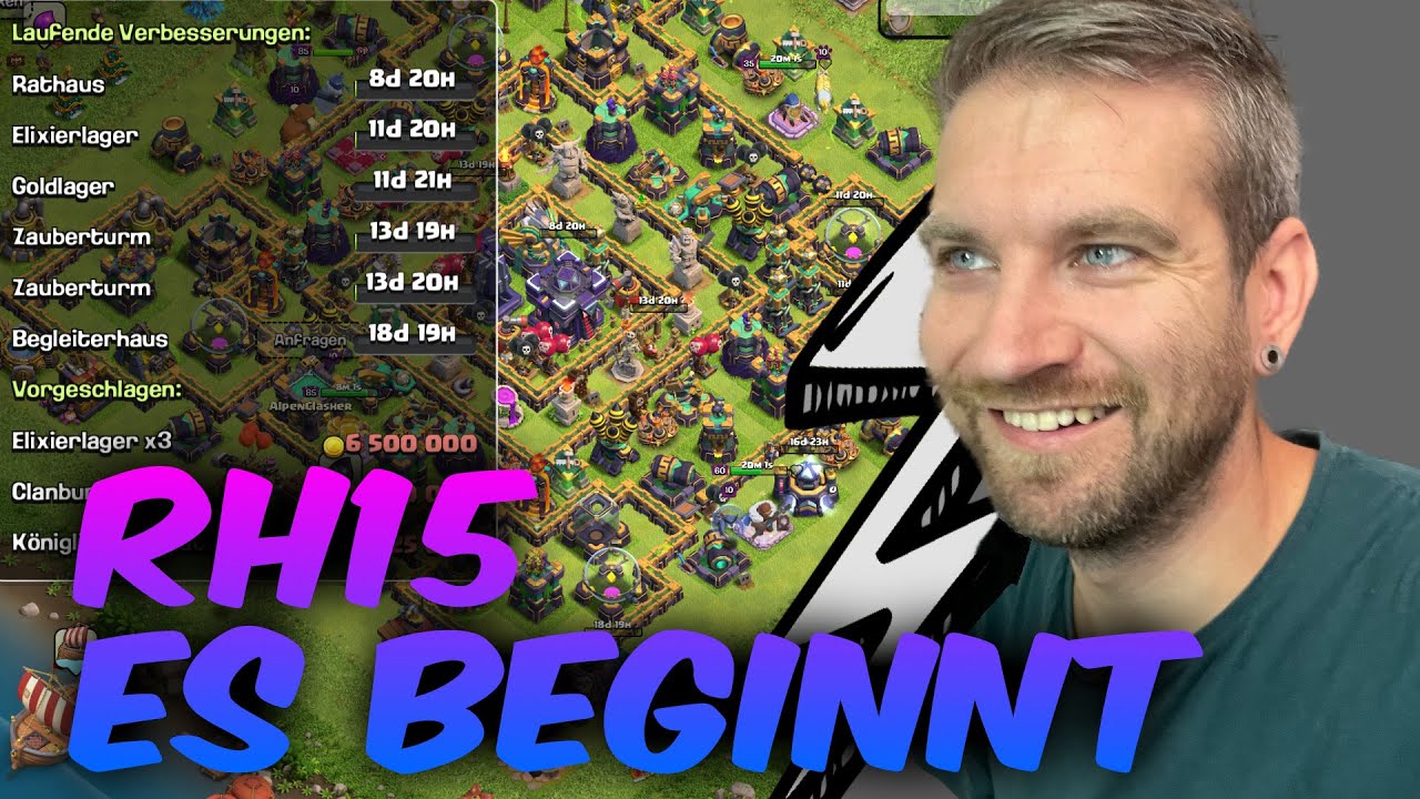 Der F2P Grind beginnt! | Clash of Clans | Rathaus 15 inkl. Link