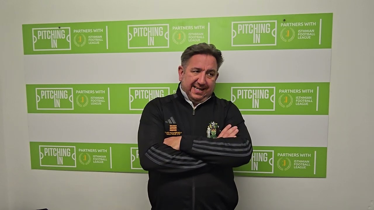 Wayne Carter - Post Match v Leatherhead (h) 