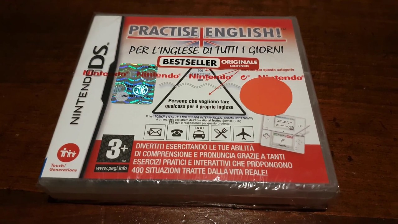 Unboxing e pareri su: Practise English! Per l'inglese di tutti i giorni Nintendo DS