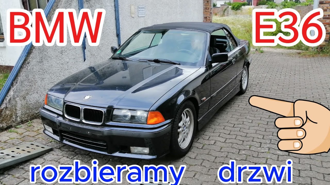 👉 Rozbiórka Drzwi BMW E36  💪mechanizm▶szyba▶ogranicznik▶zamek▶klamka▶instalacja▶lusterko▶ uszczelki