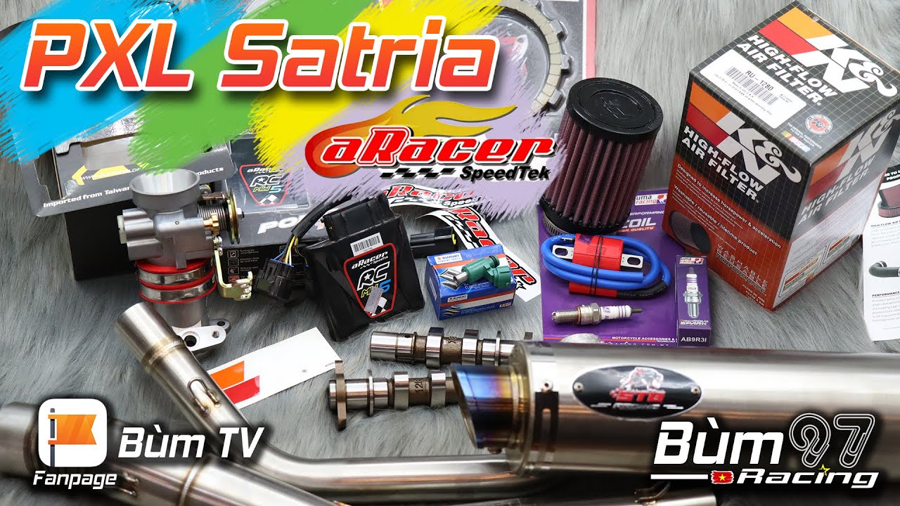 Combo PXL Aaracer Mini 5 Rớt Nắp Cho Satria Fi | Giá 13,580,000đ | Bùm TV