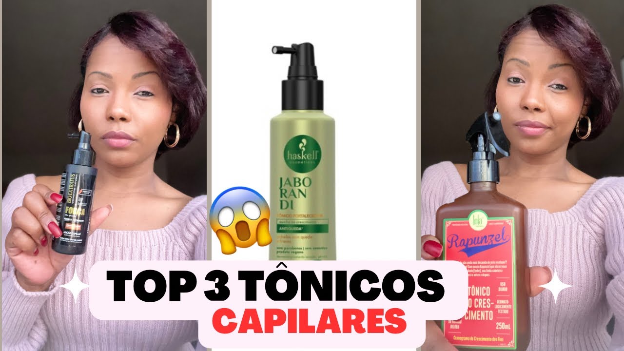 🥰TOP 3 TÔNICOS CAPILARES COM AÇÃO ANTIQUEDA E PARA CRESCIMENTO CAPILAR@sismarasantos