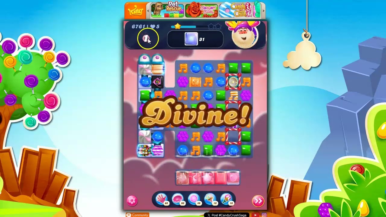 Candy Crush Level 6761 Talkthrough, 24 Moves 0 Boosters