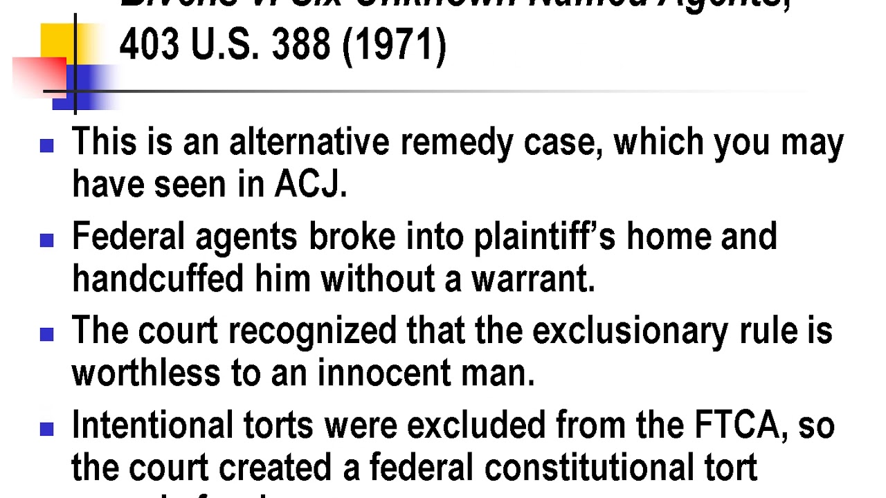 Federal Tort Claims Act - HIstory and the Procedure for Filing Claims