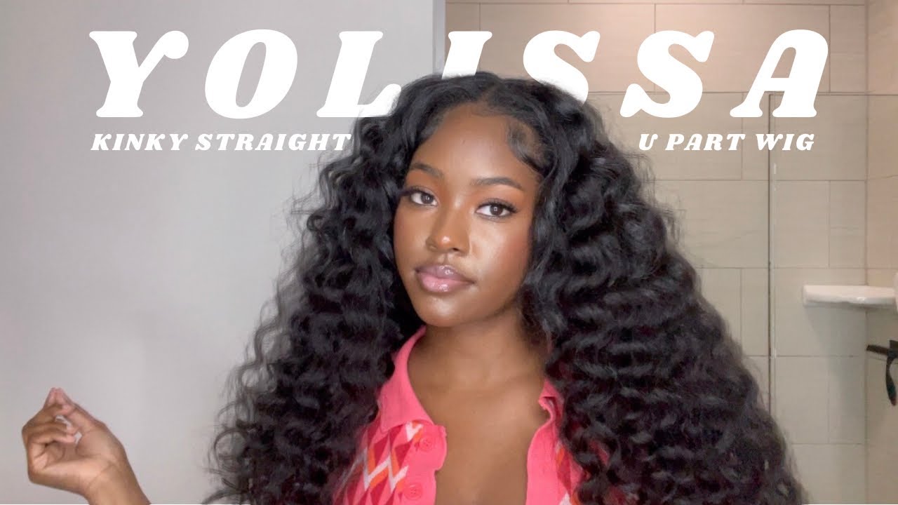 SUPER *Soft & Natural* Kinky Straight U Part Wig Install ft yolissa hair🤍