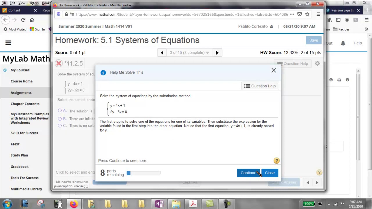 Quick Intro to Using MyMathLab/MyStatLab