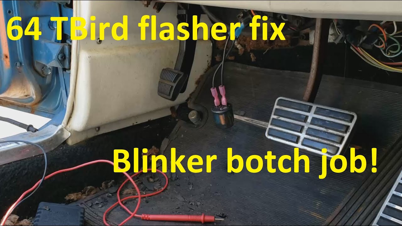 ep70 Bishops Garage - 1964 T-bird flasher and blinker wiring work.