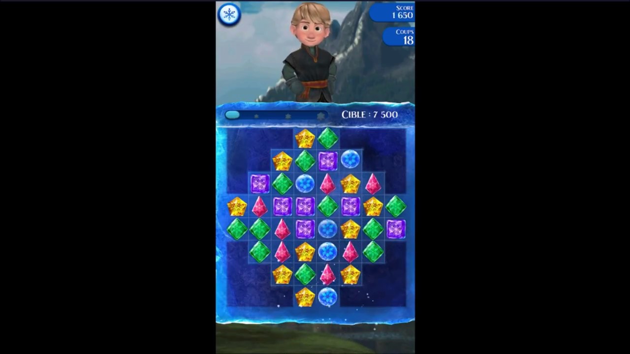 Disney Frozen Free Fall [ Level 3 ] No Boosters