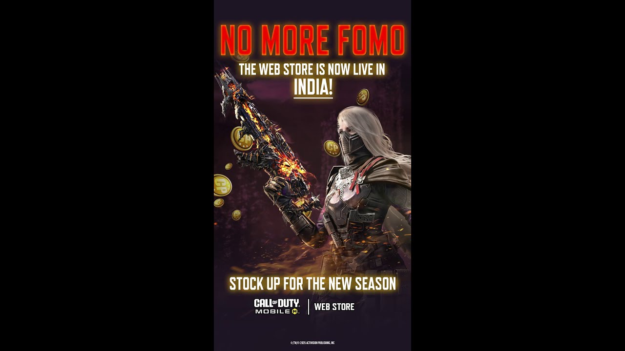 The CODM Web Store is live NOW in India! Just in time for Double COD Points!