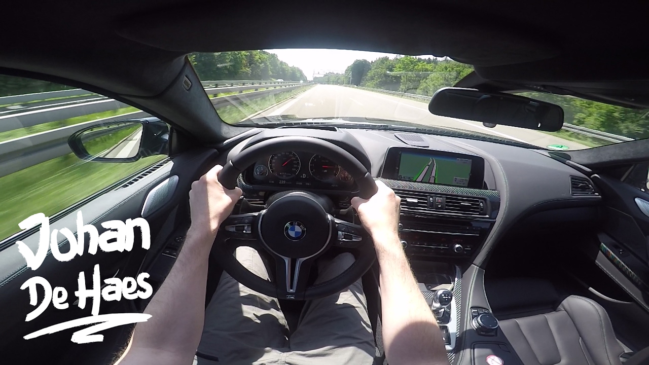 2017 BMW M6 Coup&eacute; 560hp POV test drive GoPro