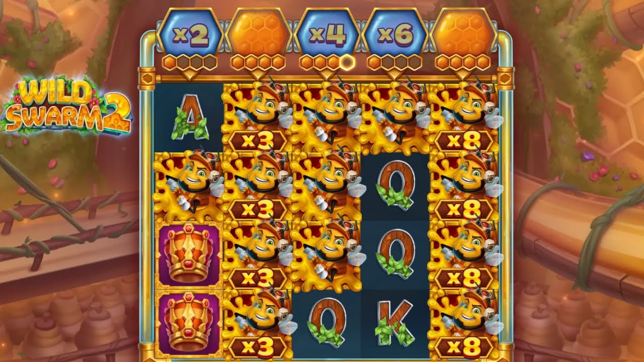 Wild swarm 2 slot . swarm bonus full of bees 🐝 good winnings  on 10p . wish I had more rounds.