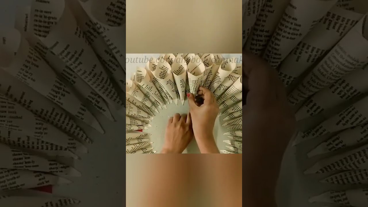 EASY DIY PAPER CRAFTS | NEWSPAPER WALL DECOR | OLD BOOK CRAFT | BEST FROM WASTE