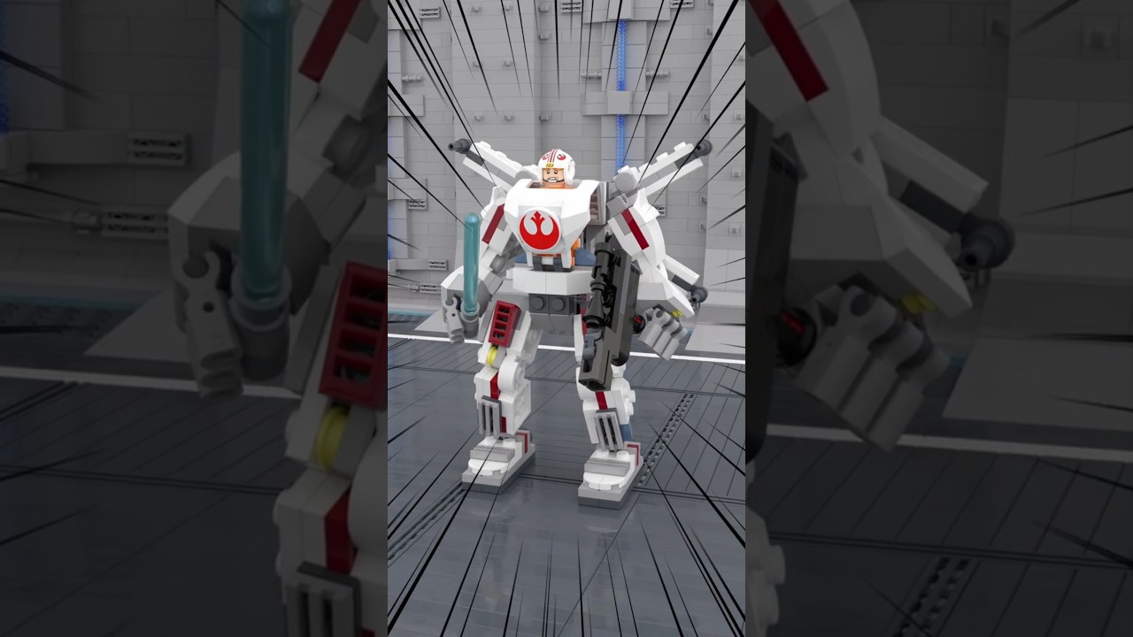 LEGO 75390 Luke Skywalker X-Wing Mech Satisfying Speed Build #lego #legorobot #legomech